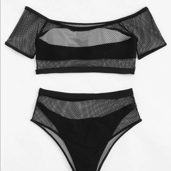 Mesh 4 Piece Bikini Set - Picture 2 of 2